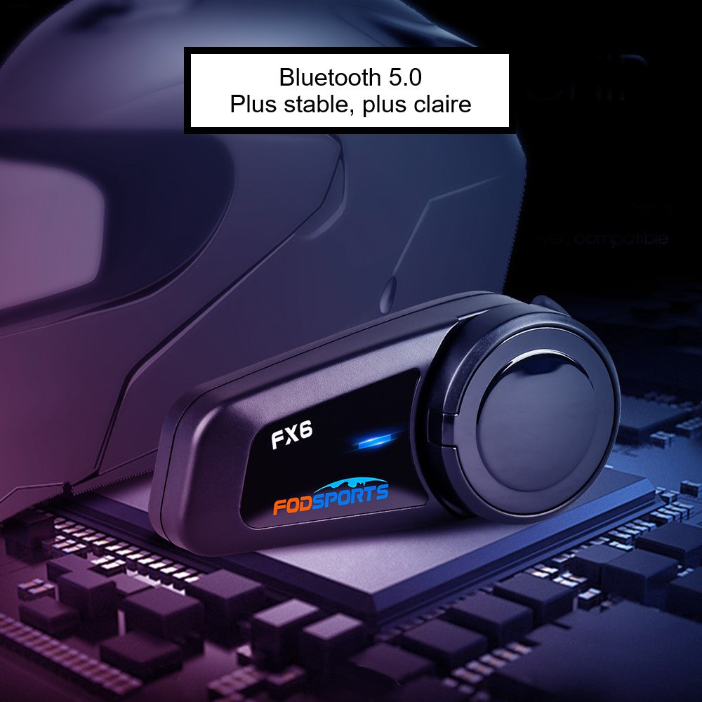 Fodsports M1s Pro Intercom Casque de moto Casque Bluetooth