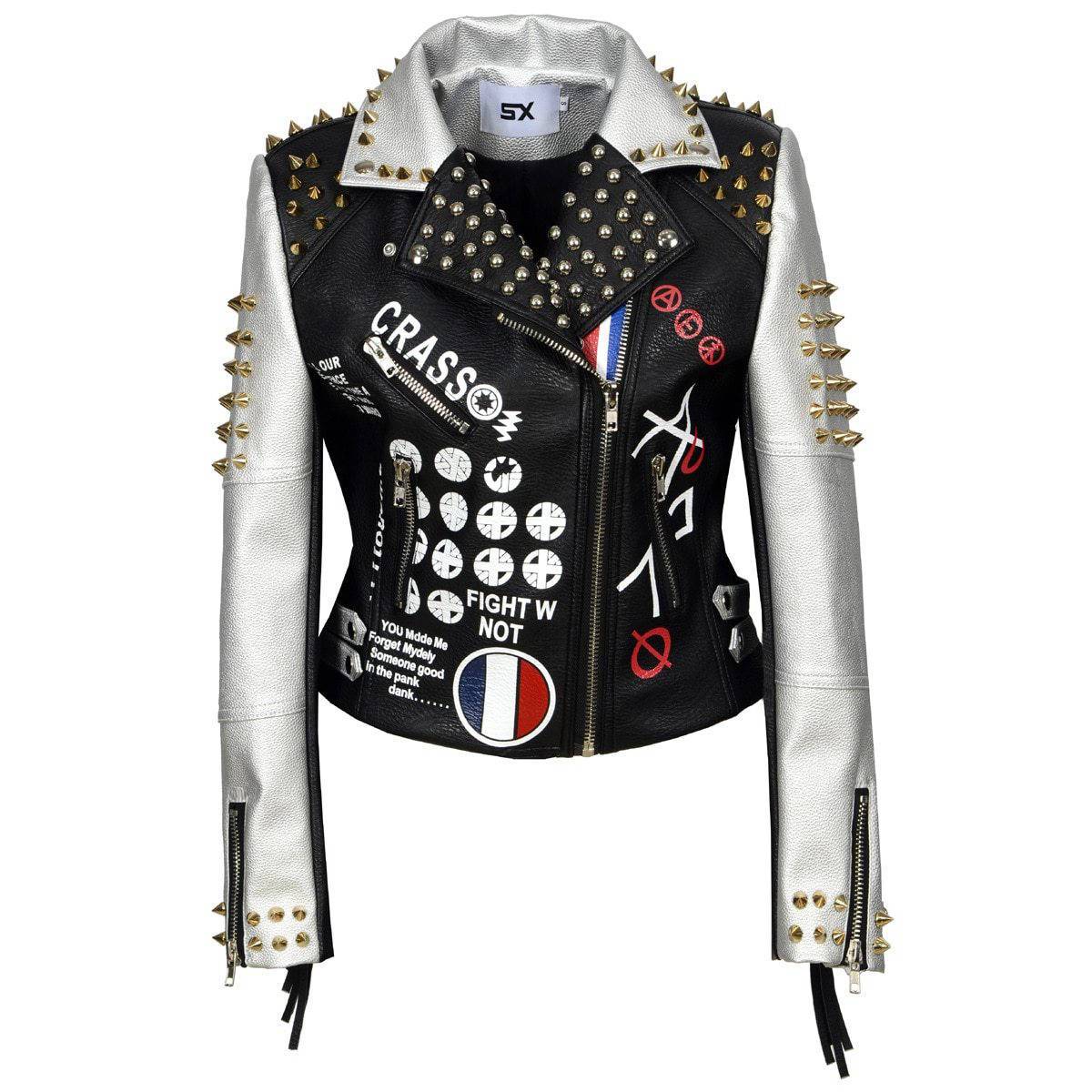 Veste femme motard new arrivals