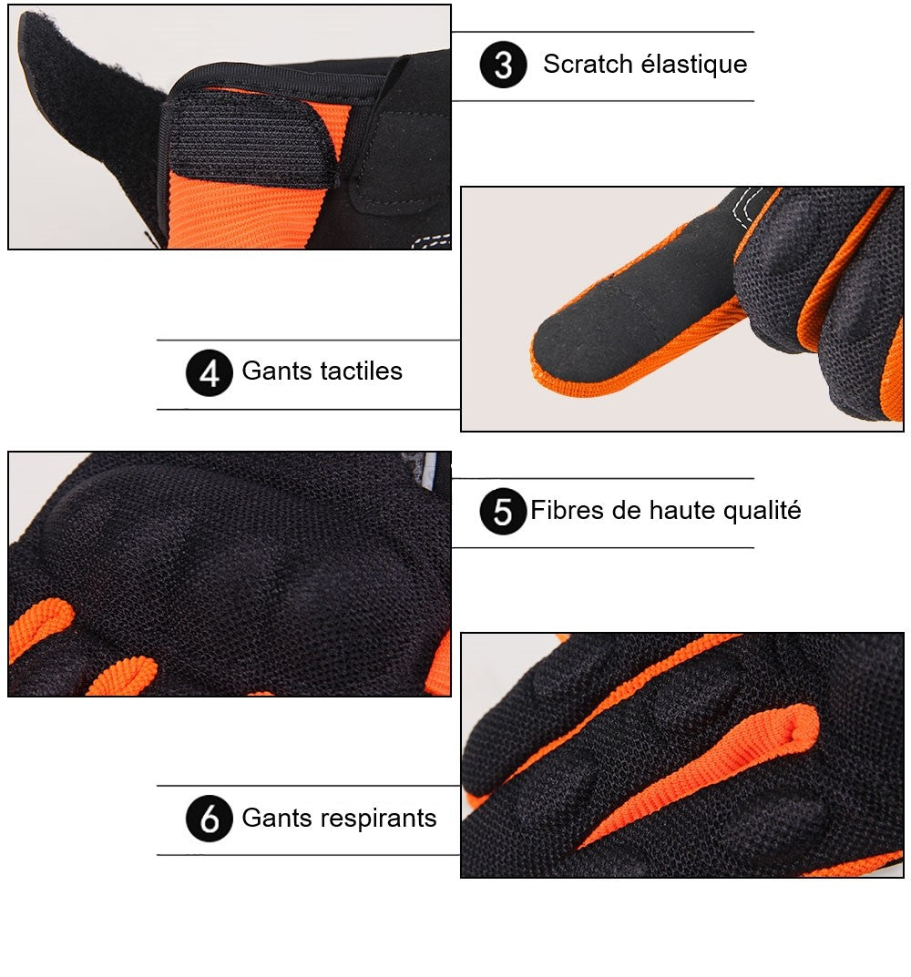 Gants moto cross tout terrain respirants - Gant Univers