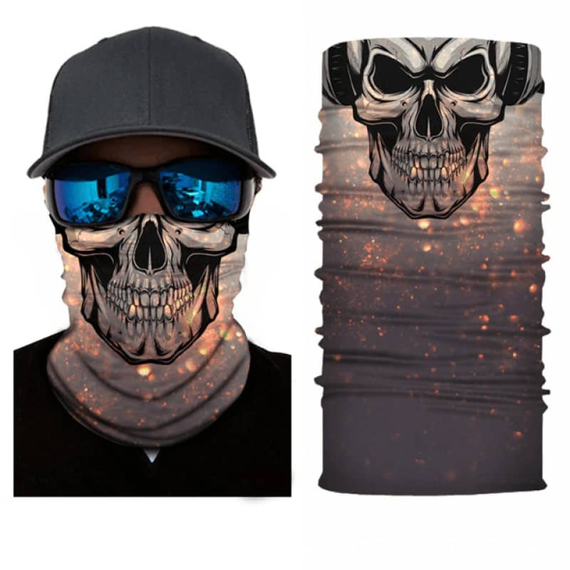 Cagoule Tête de Mort Masque Moto Biker Cache Nez Skull Face Tour