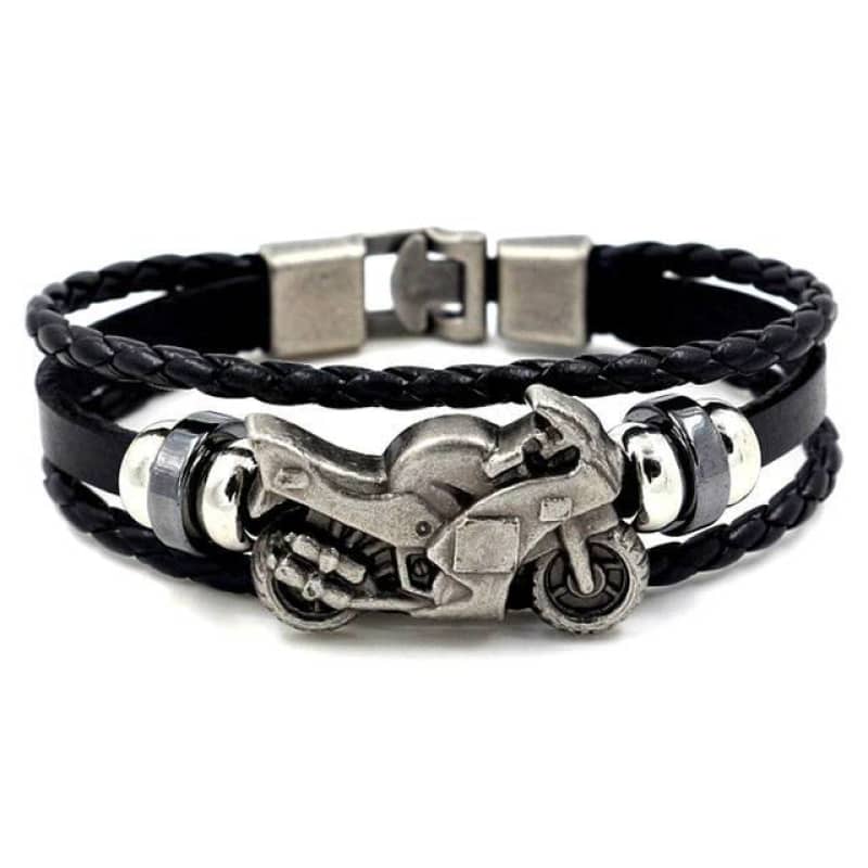 Bracelet en Cuir et Moto Sportive Pour Homme et Femme Boutique biker