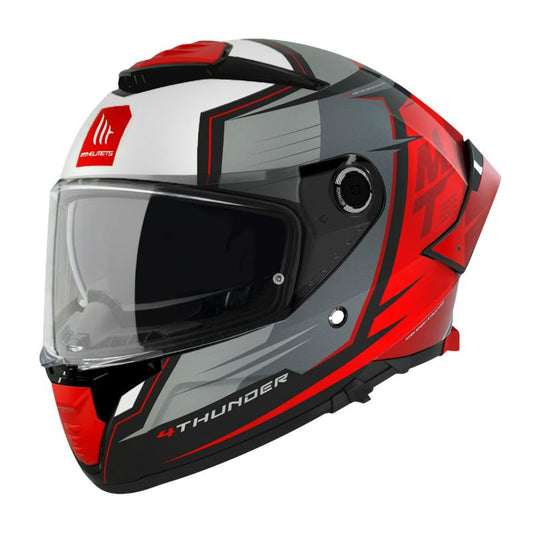 Casque-integral-mt-thunder-gris-rouge-mat