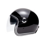 Casque jet Marko™- Boreal noir chromé - Vignette | Boutique biker