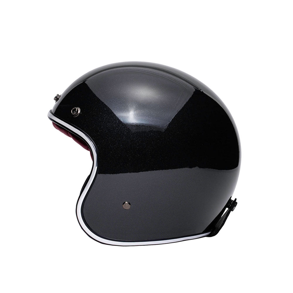 Casque-jet-moto-The-Classic-noir-brillant-Marko-cote