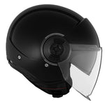 Casque jet MT Helmets - Viale uni noir brillant - Vignette | Boutique biker