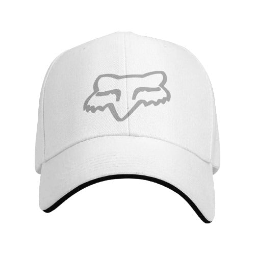 Casquette moto fox pour femme et homme blanc