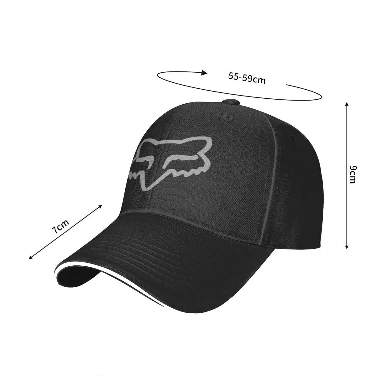 Casquette moto fox pour femme et homme dsimensions