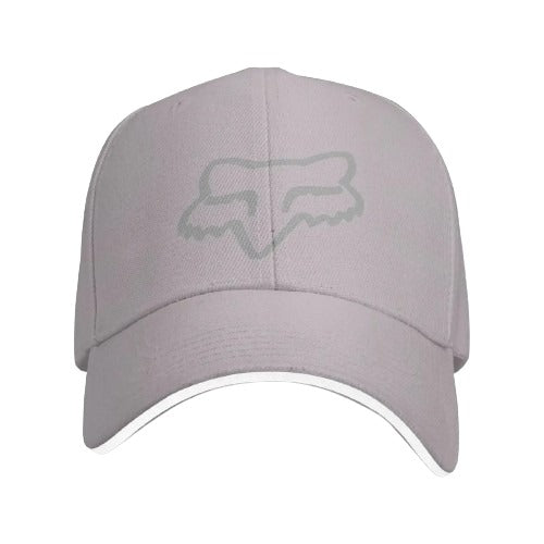 Casquette moto fox pour femme et homme gris