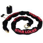 Chaîne antivol moto 1m50 avec cadenas - STAR LOCKS - Vignette | Boutique biker