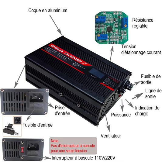 Chargeur-de-batterie-de-moto-54.6V-5A-220V-details