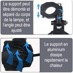 Feu-longue-portee-moto-100W-support