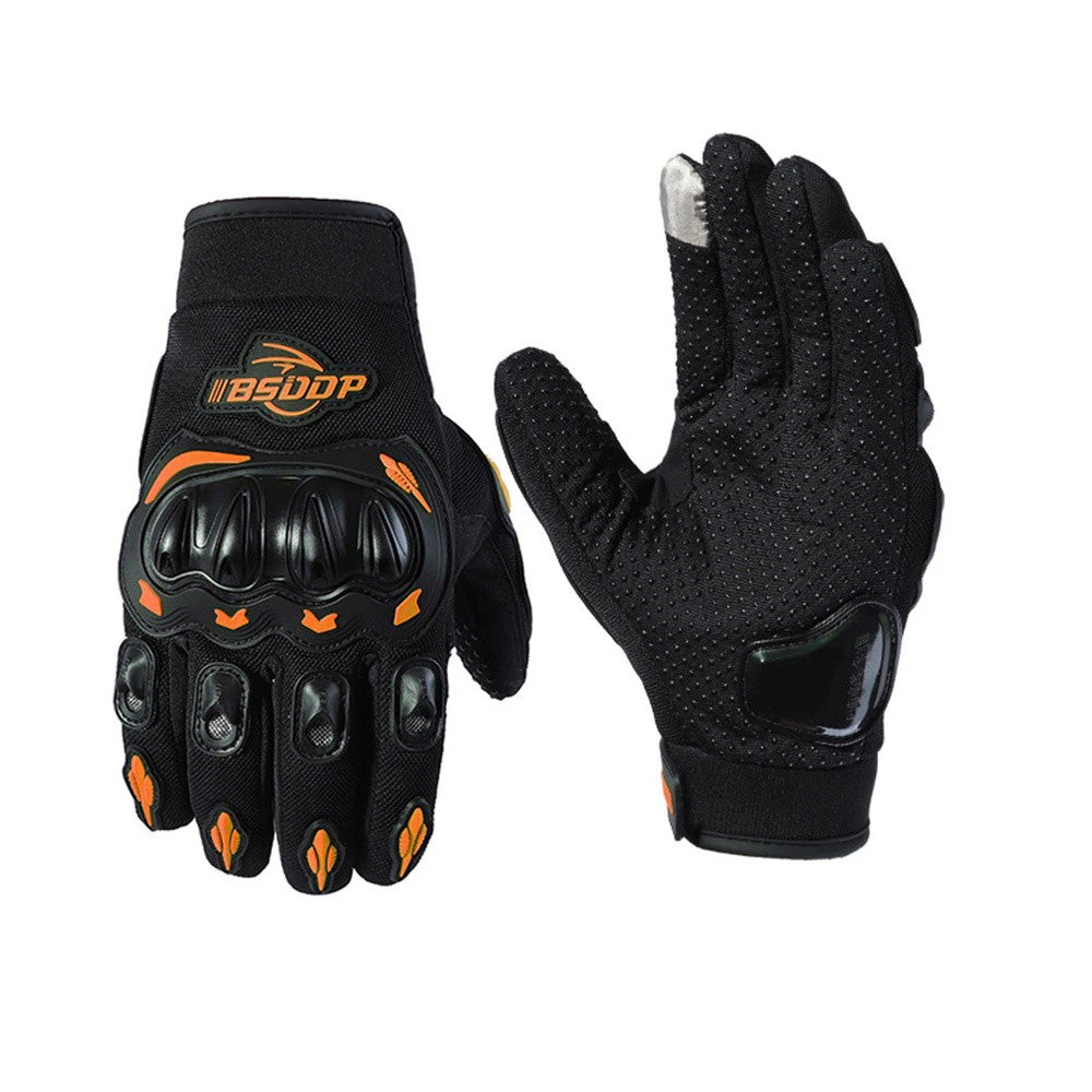 Gants été de moto orange