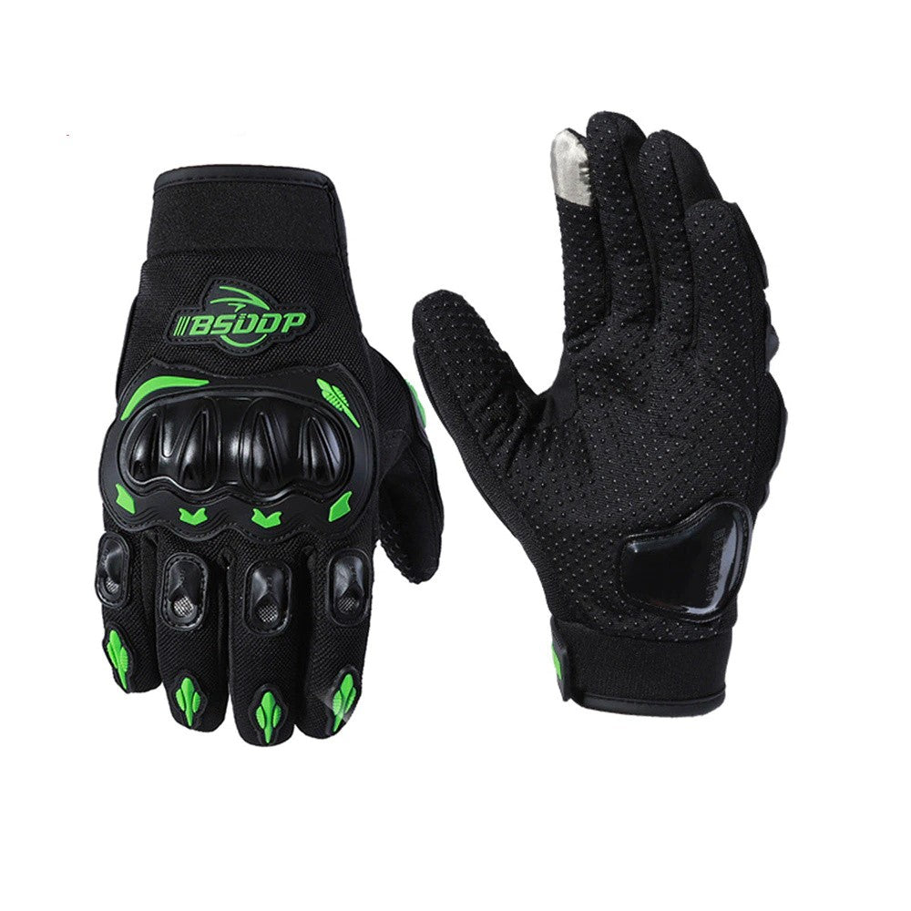 Gants de moto vert BSDDP