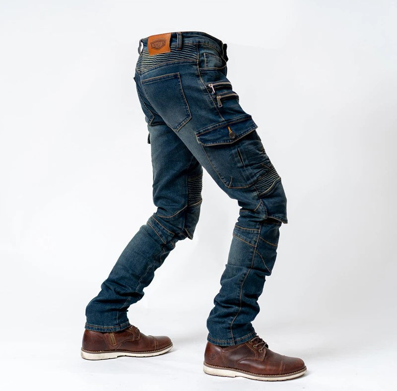 Jean de Moto Bleu en Kevlar pour Homme Boutique biker