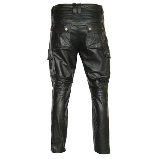 Pantalon-de-moto-en-cuir-pour-homme-motard-noir-derriere