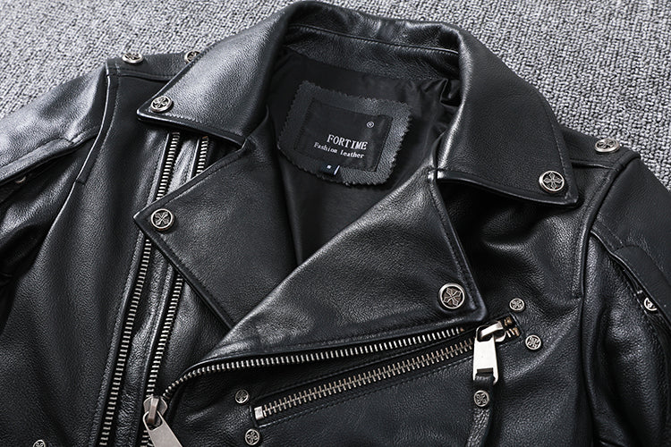 Perfecto-en-cuir-noir-cintre-pour-homme-biker-col