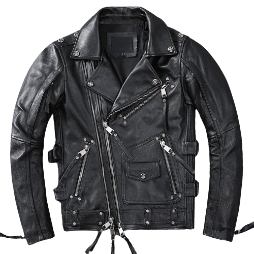 Perfecto-noir-en-cuir-de-vachette-pour-homme-biker