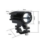 Phare-longue-portee-moto-60W-super-led-mesure