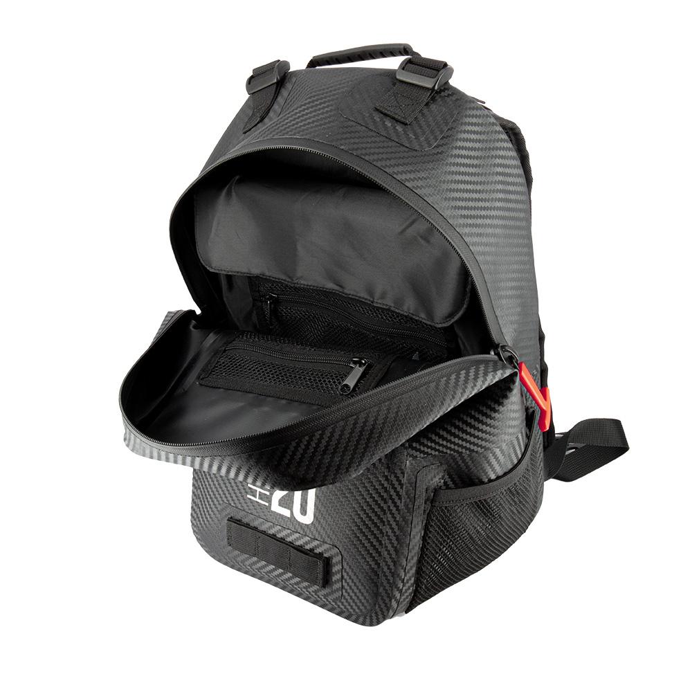 Sac-a-dos-moto-Carbon-Series-20-Litres-ouvert