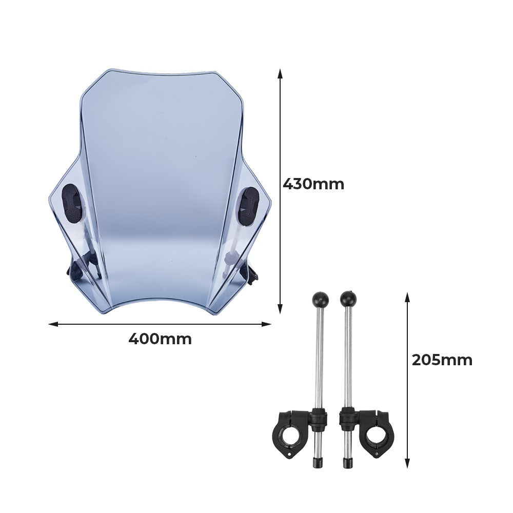 dimensions saute vent moto