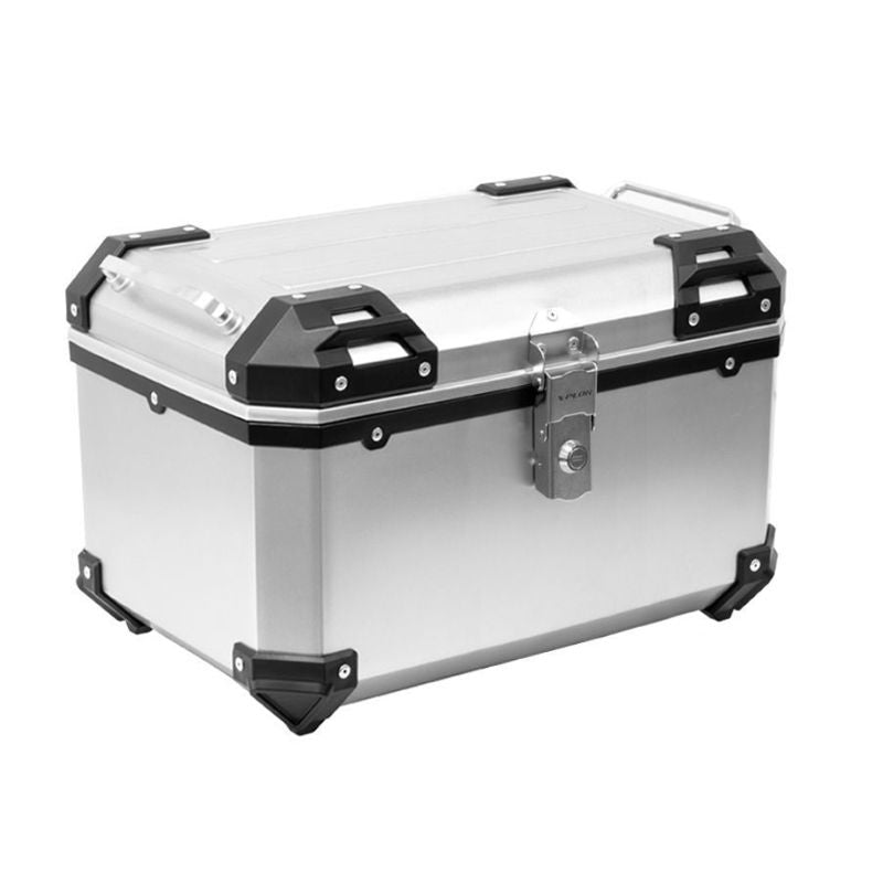 Top-case-moto-52L-plastique-gris-aluminium-X-Plor