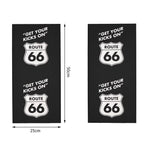 Tour de cou moto noir - Get your Kicks on Route 66 - Vignette | Boutique biker