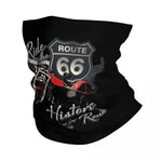 Tour de cou moto noir - Ride the Historic Route 66 - Vignette | Boutique biker