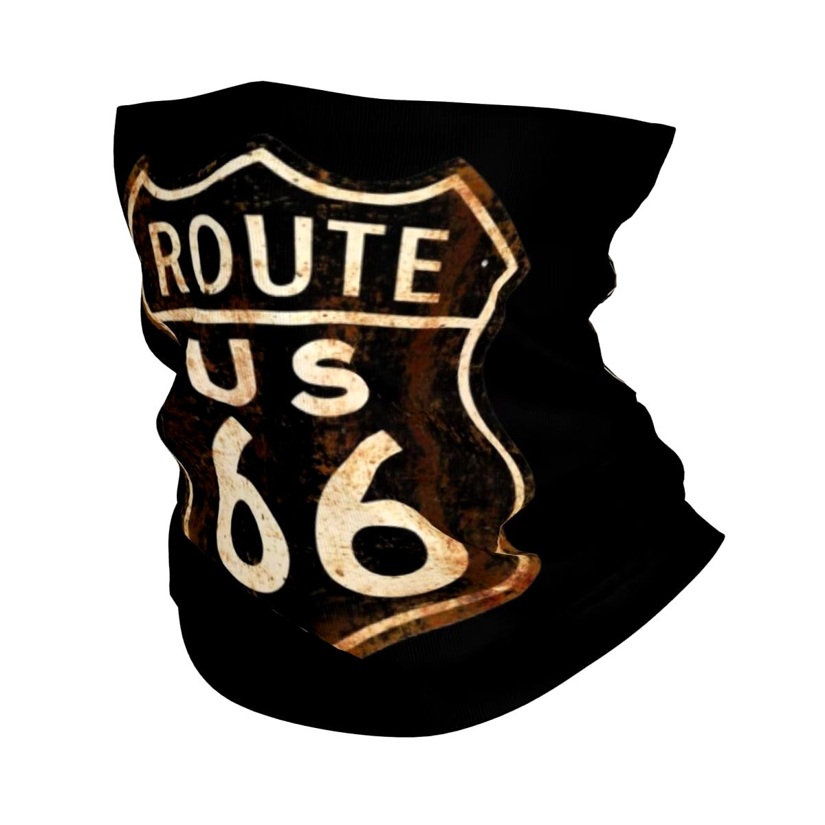 Tour-de-cou-moto-plaque-vintage-Route-66