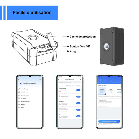 Traceur GPS moto bluetooth