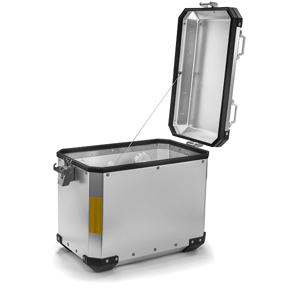 Valise-laterale-moto-enduro-aluminium-45L-S-Line-ouvert