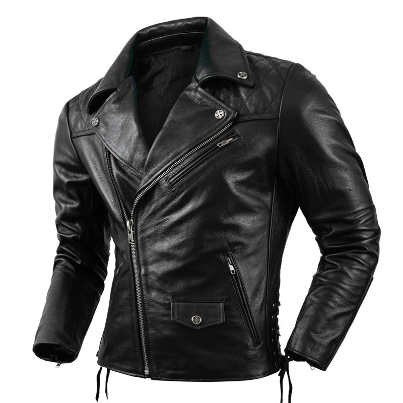 Veste-biker-en-cuir-noir-pour-homme-type-perfecto