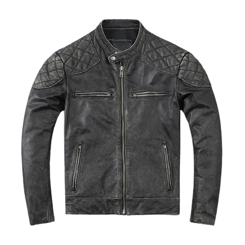 Veste-en-cuir-grise-pour-homme-biker-1