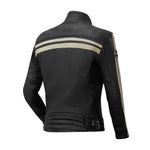 Blouson en cuir - GASOLINE Enfield bande beige - Vignette | Boutique biker