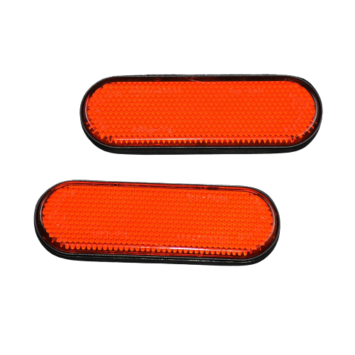 catadioptre de fourche orange pour moto