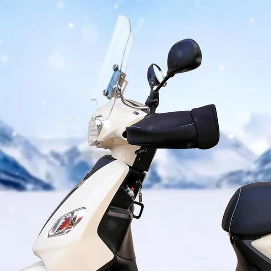 Guidon d'hiver - Chauffe-Manchons Moto d'hiver - Chauffe-Mains en Tissu à  Trois Couches pour Motos, Scooters et VTT - Cdiscount Auto