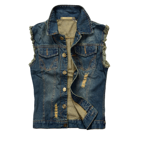 Veste Jean Sans Manche Biker | Boutique biker