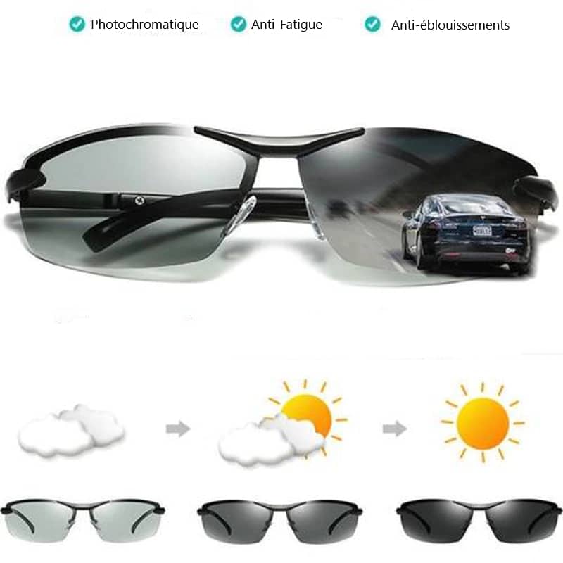 Lunette photochromique moto hot sale