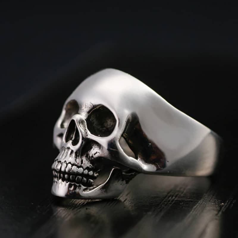 Bagues argent homme tete mort | Boutique biker