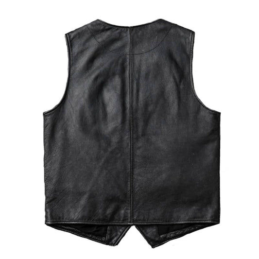 gilet cuir bikers homme