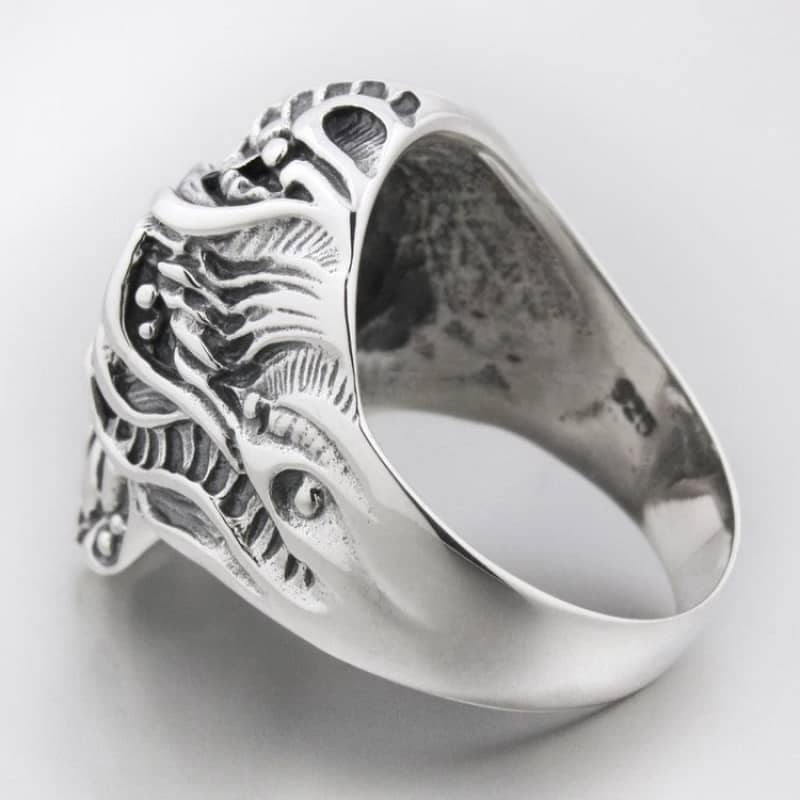 Bague biker en argent | Boutique biker