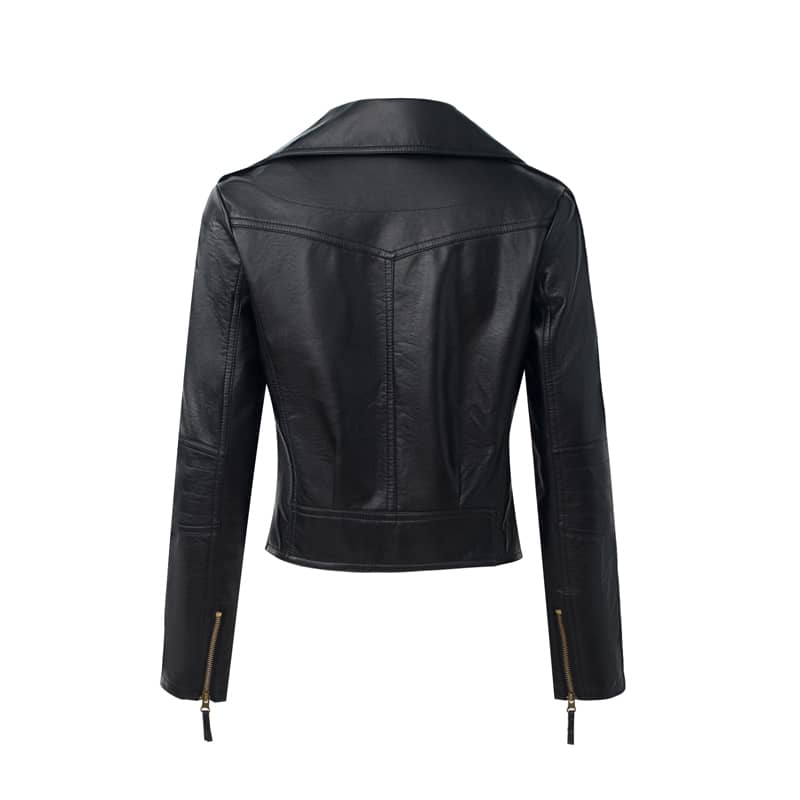 Blouson Style Motard en Simili cuir pour Femme Boutique biker