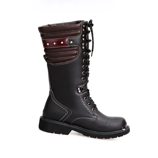 Botte biker noir et rouge | Boutique biker