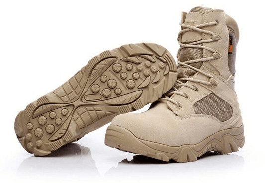 Botte moto biker beige | Boutique biker