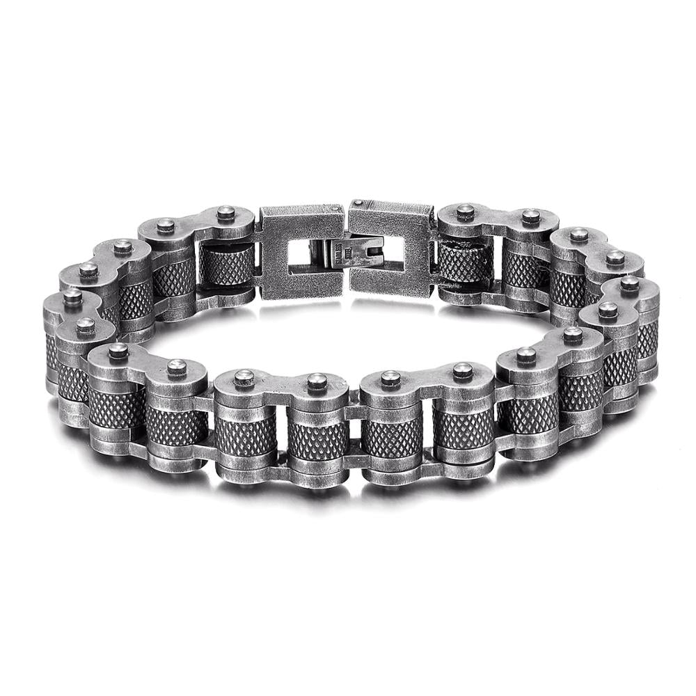 Bracelet Chaine Homme en Acier Inoxydable Boutique biker