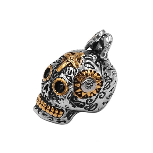 collier tete de mort mexicaine | Boutique biker