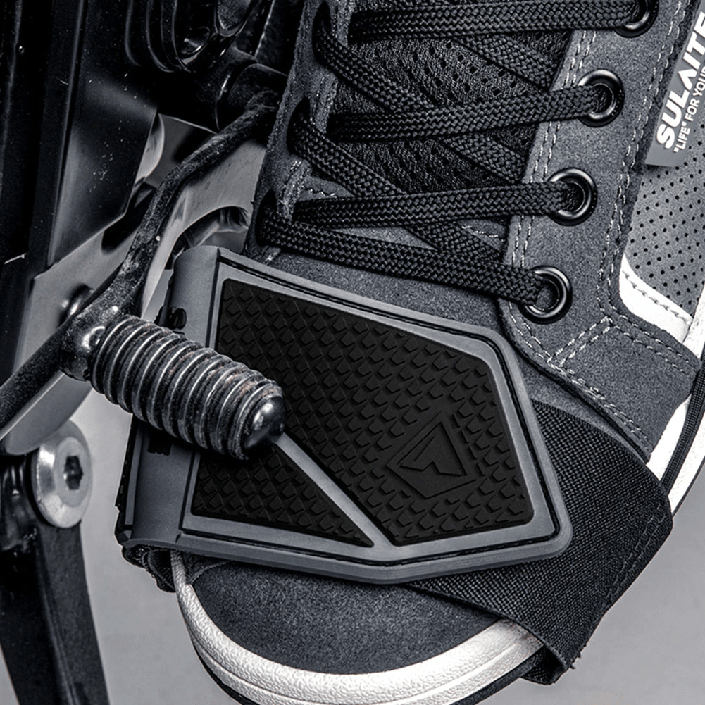 Protege Chaussure Moto,Accessoires pour bottes de moto,Protection de  Chaussure pour la Moto, Noire AT022