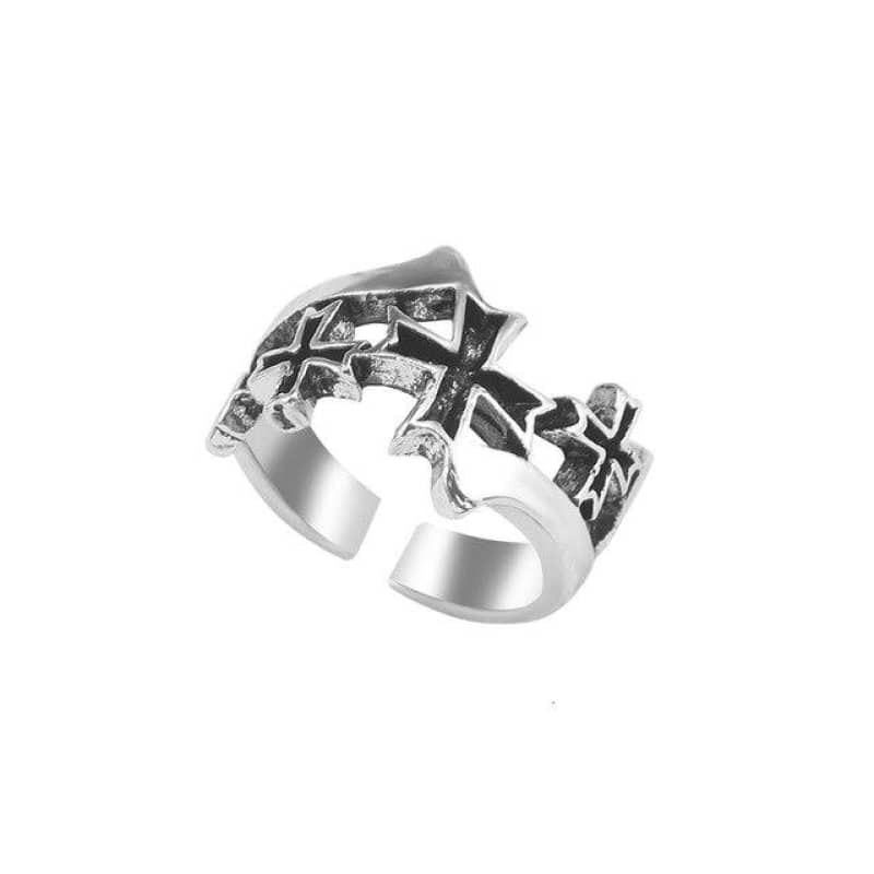 Bague gothique croix | Boutique biker