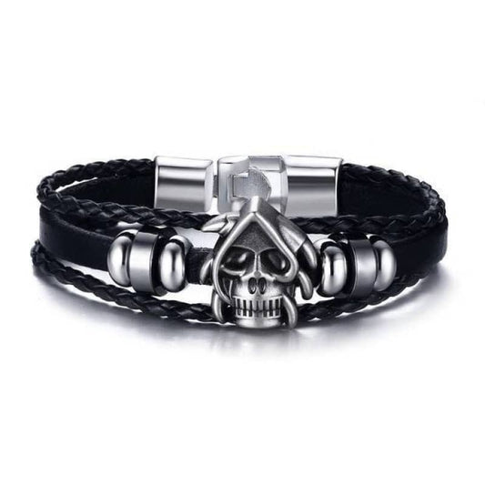 Bracelet biker cuir | Boutique biker