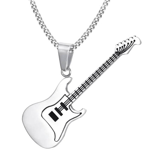 Pendentif guitare argent | Boutique biker