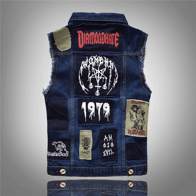 Gilet jeans homme hot sale